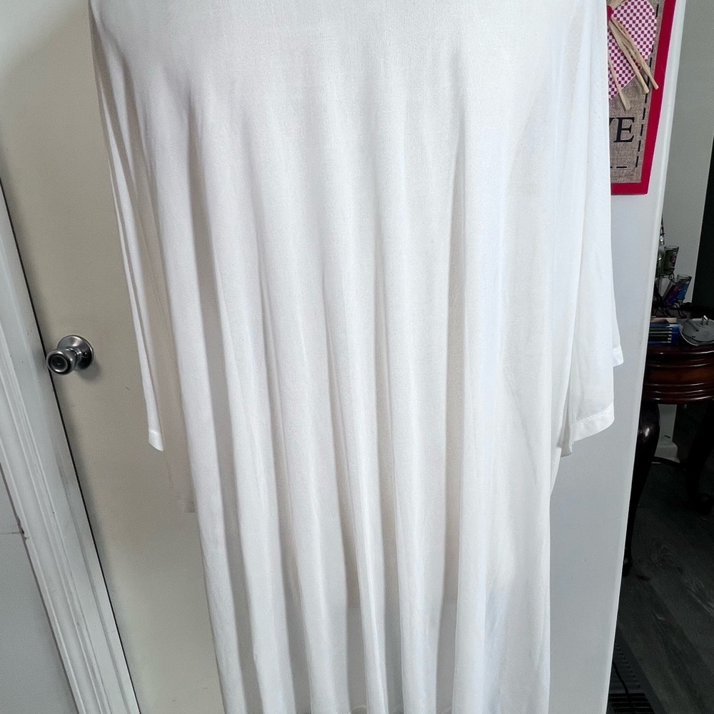 Fashion Nova White Swim Coverup - Picture 2 of 4